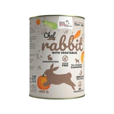 Syta Micha Chef Monoprotein Králik s zeleninou 400 g