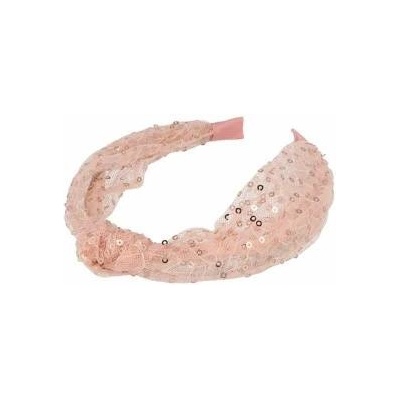 BigBuy Fashion Лента за глава Розов Ласо пайети