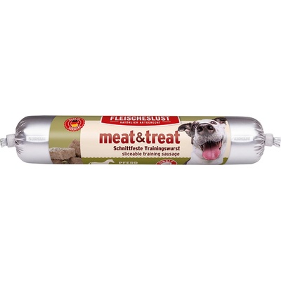 Fleischeslust meat & treat tréninkový salám - výhodné balení: koňské 3 x 80 g