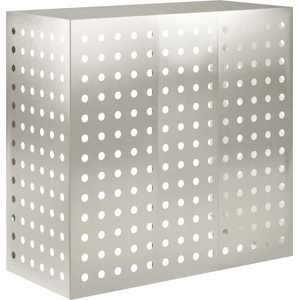 vidaXL Покритие за климатик Сребристо 110 x 50 x 105 см (8014147)