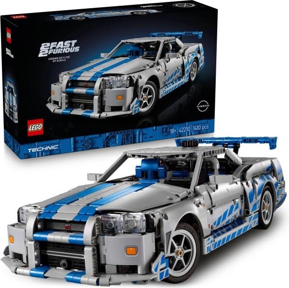 LEGO® Technic 2 Fast 2 Furious - Nissan Skyline GT-R (R34) Car (42210)