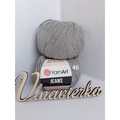YarnArt Jeans 46 sivá