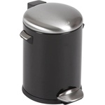 EKO-Europe Кош за отпадъци EKO BELLE DELUXE с педал (5 л) - черен (EKO 921705 - Black)