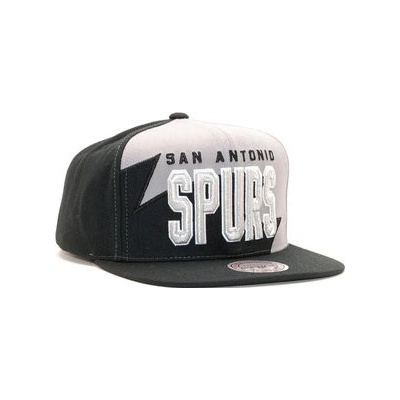 Mitchell & Ness San Antonio Spurs Shark Tooth Black/Grey Snapback Černá Šedá Černá