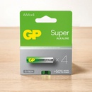 Batérie primárne GP Super Alkaline AAA 4ks 1013114000