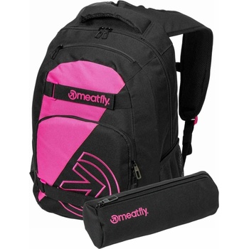 Meatfly раница Exile Pink / Black 24 L + МОЛИВНИК | Обем 24 L Meatfly | Cheren | Момичешки | ЕДИН РАЗМЕР