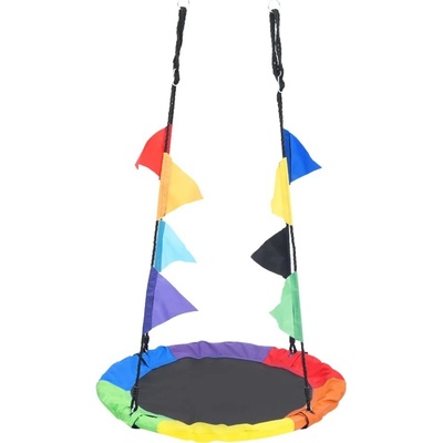 vidaXL houpačka s vlajkami Rainbow 100 cm