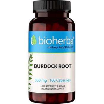 Bioherba Burdock Root, 300 mg, 100 капсули, Bioherba