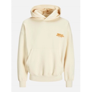 JACK & JONES Блуза Jack and Jones Men's Printed Crew Sweatshirt - Antique White