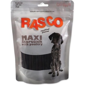 Rasco Лакомство Rasco макси пръчка във формата на звезда с птиче 10см 450г (4904-65373)
