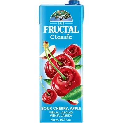 Fructal čerešňovo jablková šťava 1,5 l