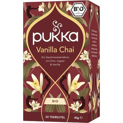 Pukka Bio korenený čaj Vanilla Chai 20 čajových vrecúšok