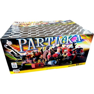 Kompaktní ohňostroj PARTIČKA 88 ran 25 mm
