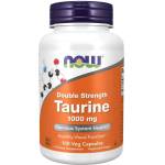 NOW Taurine Double Strength, 1000 mg, 100 веге капсули, Now