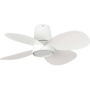 Faro Barcelona Faro 34315swt - димируем led вентилатор klover s, 20 w / 230 v, Ø 80 см, бял wt + дистанционно управление (fa34315swt)