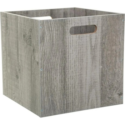 5five Simply Smart Úložný box Wood 31x31x31 cm sivá