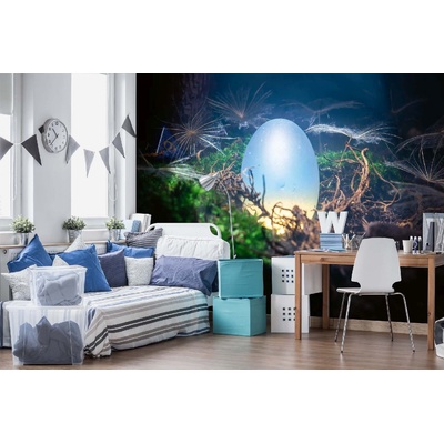 DIMEX ART Самозалепваща се флизелинова фототапета леговище на дракон, яйца 375 x 250 см