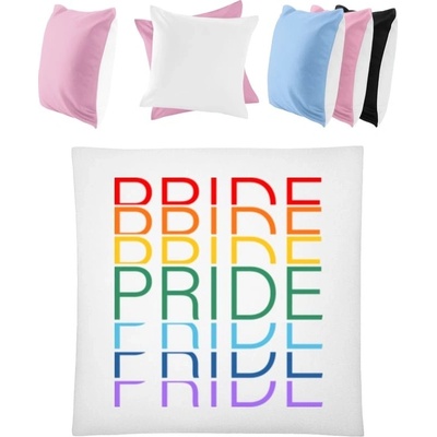 Darčeky PrintEQ Dúhový Vankúš Dúhový dizajn Pride Pride Pride Biela Anitcká Ružová 40x40