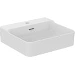 Ideal Standard Atelier Conca 50 см лъскава бяла стенен умивалник с отвор за смесител и преливник (T381201)