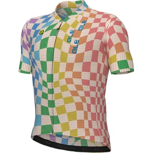Alé Мъжка фланелка с къс ръкав за колоездене Alé PR-E Multiverso 2.0 S/S Jersey Cycling jersey - Multicolor (056-3946-0213)