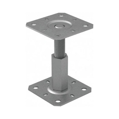 Domax PR 100/100 Nastaviteľná pätka stĺpiku 100x100x100-150 mm M20
