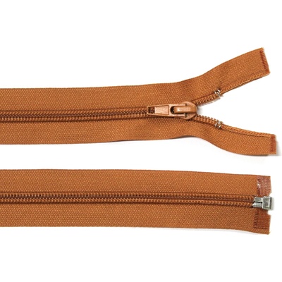 Spirálový zip no.5 rozepínací 55cm - více barev color: 683 skořicová hnědá