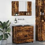 vidaXL Комплект мебели за баня 2 бр. Димян дъб 76, 5 x 35 x 64 см (3393018)