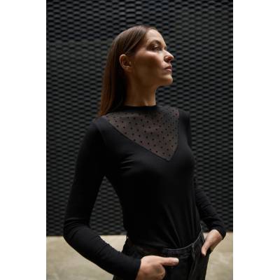 Moodo Прилепнала черна блуза Moodo Moodo | Cheren | ЖЕНИ | XS