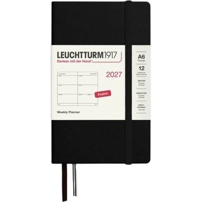 Black Pocket A6 Týdenní 2027