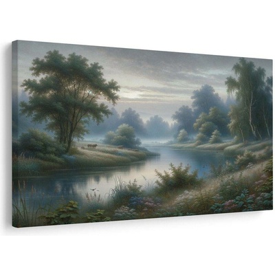 Obraz řeka v oparu - 120x80