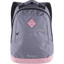 Pulse batoh s priehradkou na notebook Bicolor sivý-ružová