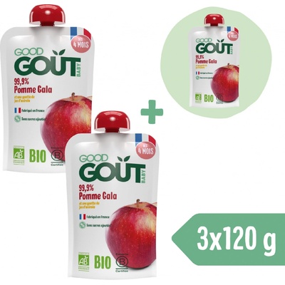 Good Gout BIO Jablko Gala 3 x 120 g