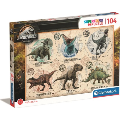 Clementoni - Puzzle Jurassic World: History - 100 piese