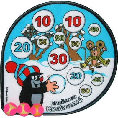 Krtečkův terč na suchý zip Zima 30cm