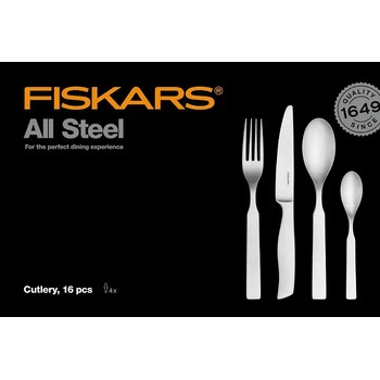 Fiskars Комплект прибори за хранене Fiskars All Steel, 16 части (FS 1054778DL)