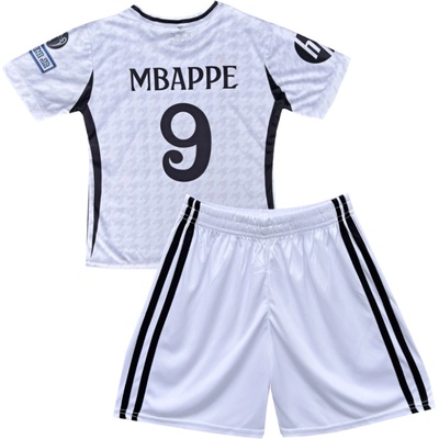 Numberoplus Dětský fotbalový dres Komplet Real Madrid CF 28291 Kylian Mbappé 9 White – Zboží Dáma