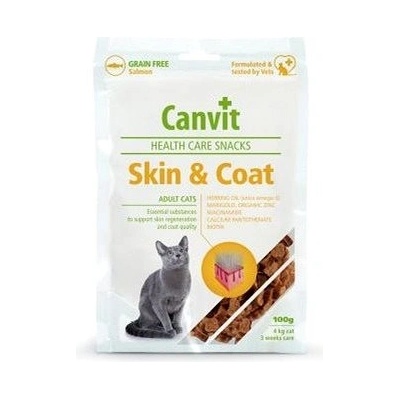 Canvit Snacks CAT Skin & Coat 6 × 100 g