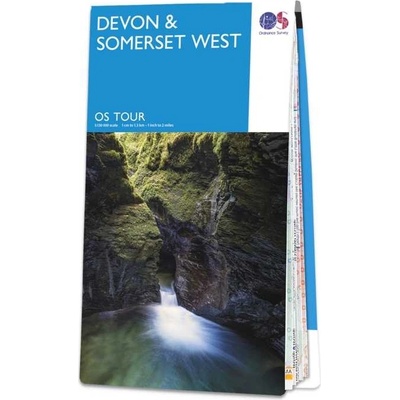 Ordnance Survay vydavatelství mapa Devon a Somerset West 1:130 t.