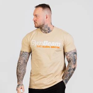 GymBeam Тениска Grow Sand S