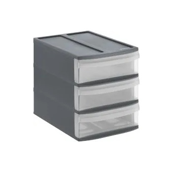 Image 1 of Rotho Бокс с 3 чекмеджета А5 антрацит