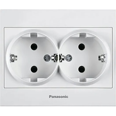 Panasonic КОНТАКТ КАРЕ ПЛЮС ДВОЕН БЯЛ wktc02052wh-eu2 (wktc02052wh-eu2)