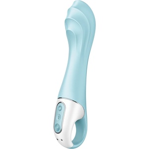 Satisfyer Air Pump Vibrator 5 - с управление чрез приложение (син)