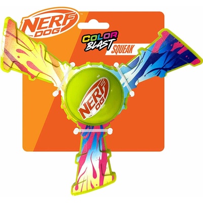 Nerf Dog trojlietadlo s farebným úchopom 20 cm