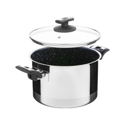 Kolimax Hrnec CERAMMAX PRO COMFORT s poklicí, 22 cm, objem 5.5 l, keramický povrch černý granit