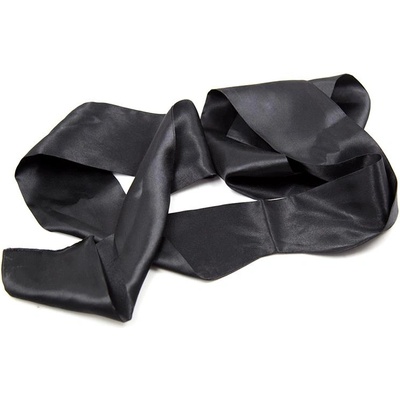 LateToBed BDSM Line Satin Blindfold Black