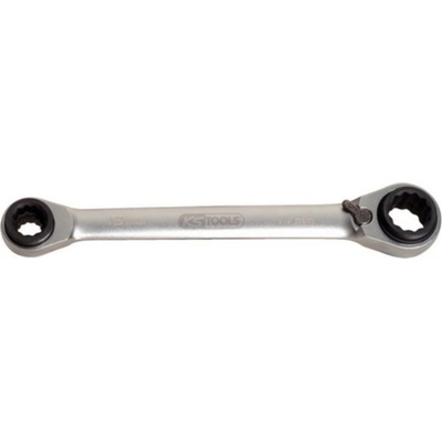 KS Tools Ráčnový očkový klíč 10x13x17x19mm s přepínáním 503.4565