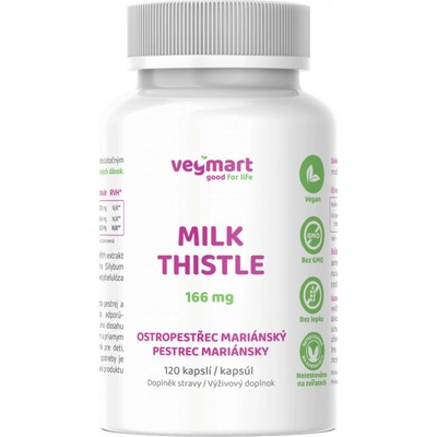 Vegmart Pestrec Mariánsky 166 mg 120 kapsúl