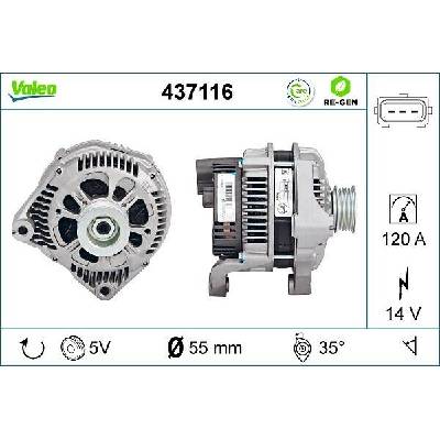 Alternátor VALEO 437116