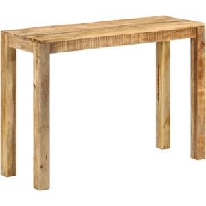 vidaXL Конзолна маса, 110x35x76 см, грубо мангово дърво (337270)