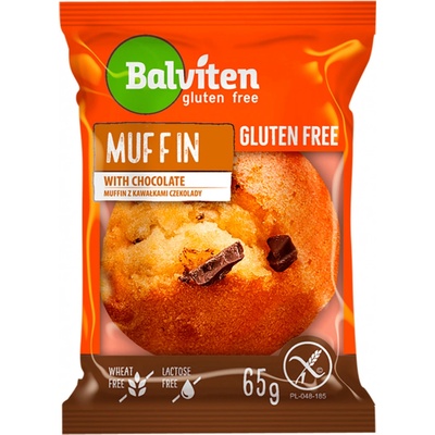 Balviten Muffin světlý s kúsky čokolády bez lepku 65 g